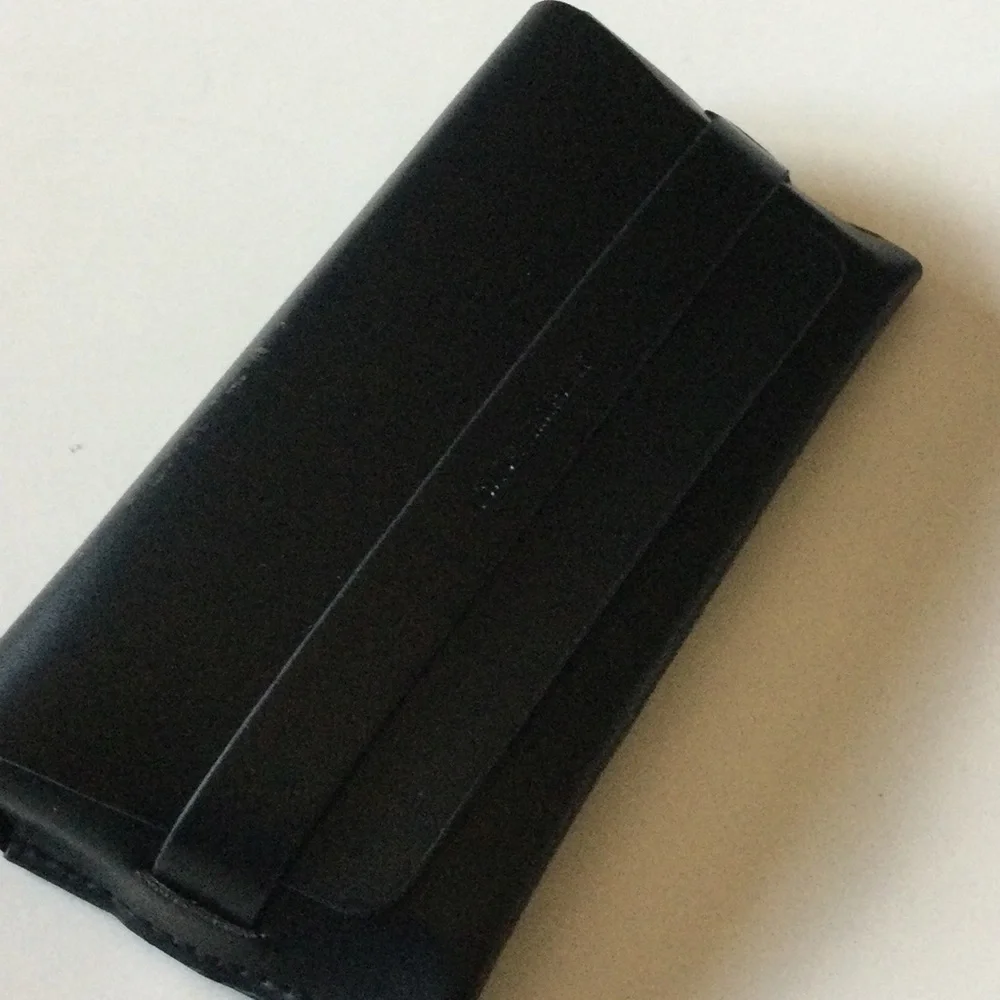 ISABEL MARANT BLACK LEATHER SUNGLASSES CASE NWOT
